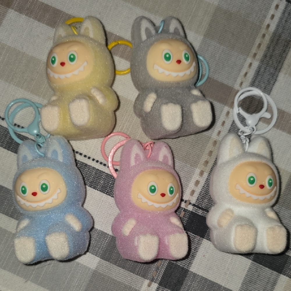 Cute Monster Keychain Set